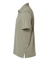 Adidas A595 Button Down Short Sleeve Shirt #color_Silver Pebble