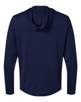 Adidas A596 Lightweight Performance Quarter-Zip Hooded Pullover #color_Collegiate Navy