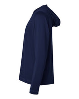 Adidas A596 Lightweight Performance Quarter-Zip Hooded Pullover #color_Collegiate Navy