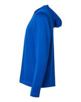 Adidas A596 Lightweight Performance Quarter-Zip Hooded Pullover #color_Collegiate Royal