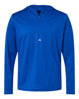 Adidas A596 Lightweight Performance Quarter-Zip Hooded Pullover #color_Collegiate Royal