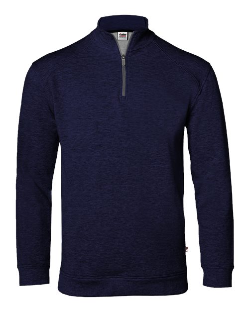 Badger 1060 FitFlex French Terry Quarter-Zip Sweatshirt #color_Navy