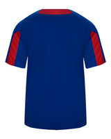 Alleson Athletic 2976 Youth Striker Placket #color_Royal/ Red