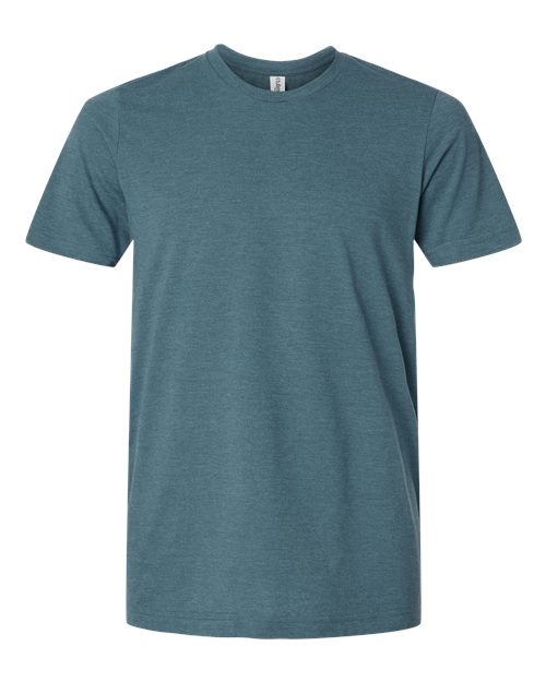 Tultex 602CVC Combed CVC T-Shirt #color_Heather Deep Teal