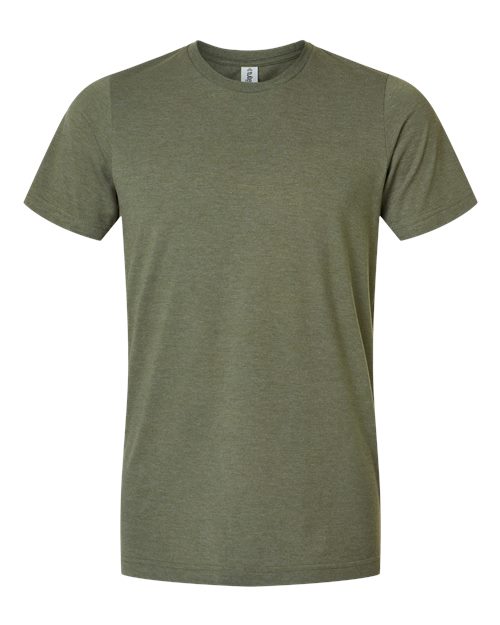 Tultex 602CVC Combed CVC T-Shirt #color_Heather Military Green