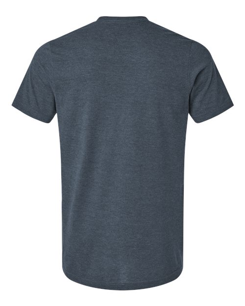 Tultex 602CVC Combed CVC T-Shirt #color_Heather Navy Blue