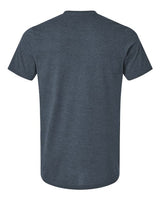 Tultex 602CVC Combed CVC T-Shirt #color_Heather Navy Blue