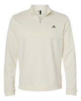 Adidas A2001 Ultimate365 Textured Quarter-Zip Pullover #color_Ivory