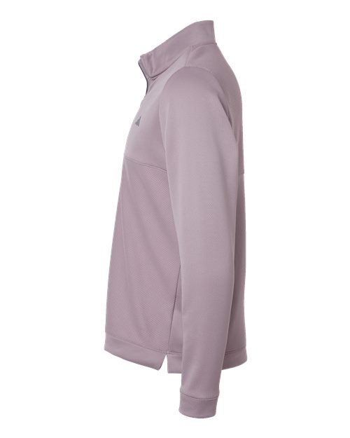 Adidas A2001 Ultimate365 Textured Quarter-Zip Pullover #color_Preloved Fig