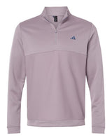 Adidas A2001 Ultimate365 Textured Quarter-Zip Pullover #color_Preloved Fig