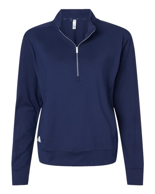Adidas A1002 Women's Ultimate365 Quarter-Zip Pullover #color_Collegiate Navy