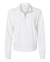 Adidas A1002 Women's Ultimate365 Quarter-Zip Pullover #color_White