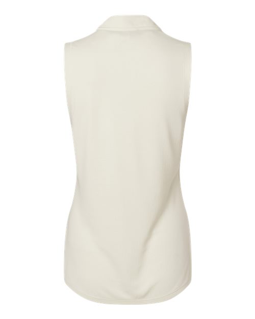 Adidas A1001 Women's Ultimate365 Textured Sleeveless Shirt #color_Ivory