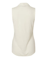 Adidas A1001 Women's Ultimate365 Textured Sleeveless Shirt #color_Ivory