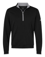 Adidas A2002 Lightweight Quarter-Zip Pullover #color_Black/ Grey Three