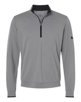 Adidas A2002 Lightweight Quarter-Zip Pullover #color_Grey Three/ Black