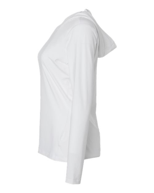 Adidas A1003 Women's Performance Hooded Pullover #color_White