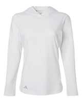 Adidas A1003 Women's Performance Hooded Pullover #color_White