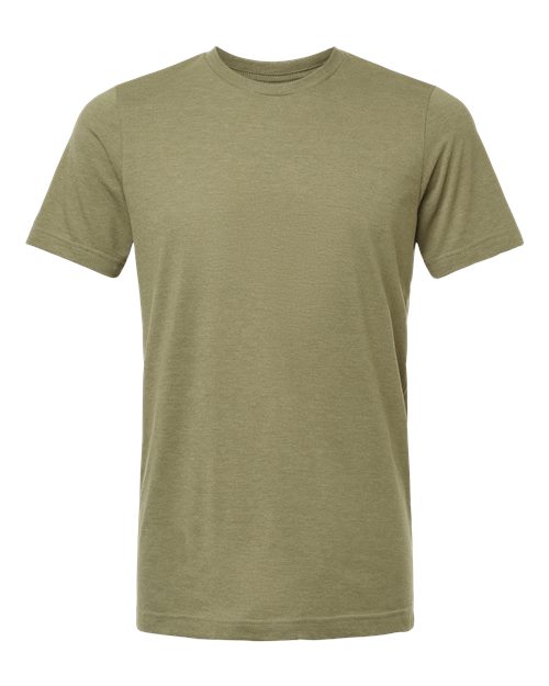 Tultex 602CVC Combed CVC T-Shirt #color_Heather Olive Green
