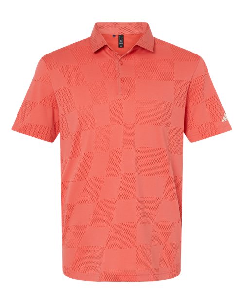 Adidas A2004 Ultimate365 Textured Polo #color_Preloved Scarlet