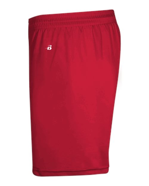 "Badger 4146 B-Core 5" Pocketed Shorts #color_Red"