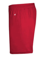 "Badger 4146 B-Core 5" Pocketed Shorts #color_Red"
