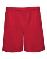"Badger 4146 B-Core 5" Pocketed Shorts #color_Red"