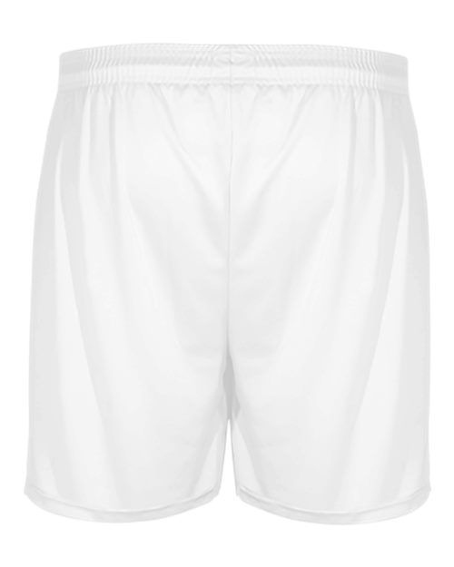 "Badger 4146 B-Core 5" Pocketed Shorts #color_White"