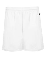 "Badger 4146 B-Core 5" Pocketed Shorts #color_White"
