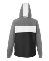 Nautica N17174 Unisex Windward Pullover Anorak #color_GRAPHITE/ BLACK