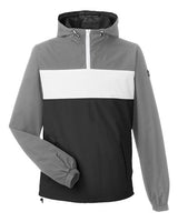 Nautica N17174 Unisex Windward Pullover Anorak #color_GRAPHITE/ BLACK