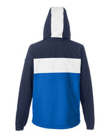 Nautica N17174 Unisex Windward Pullover Anorak #color_NAUTICA NVY/ ROY