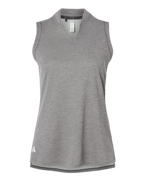 Adidas A1001 Women's Ultimate365 Textured Sleeveless Shirt #color_Charcoal
