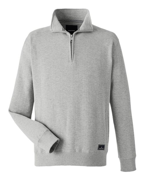 Nautica N17176 Men's Anchor Quarter-Zip Pullover #color_OXFORD