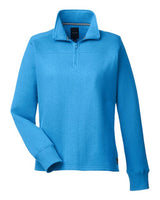 Nautica N17397 Ladies' Anchor Quarter-Zip Pullover #color_AZURE BLUE