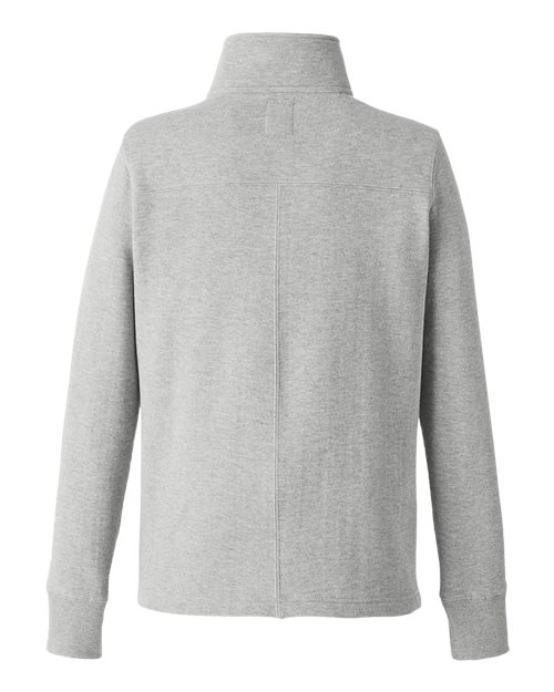 Nautica N17397 Ladies' Anchor Quarter-Zip Pullover #color_OXFORD
