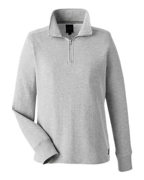 Nautica N17397 Ladies' Anchor Quarter-Zip Pullover #color_OXFORD