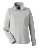 Nautica N17397 Ladies' Anchor Quarter-Zip Pullover #color_OXFORD