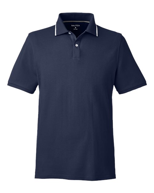 Nautica N17165 Men's Deck Polo #color_NAUTICA NAVY