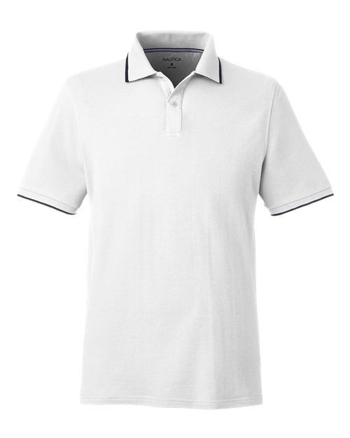 Nautica N17165 Men's Deck Polo #color_WHITE