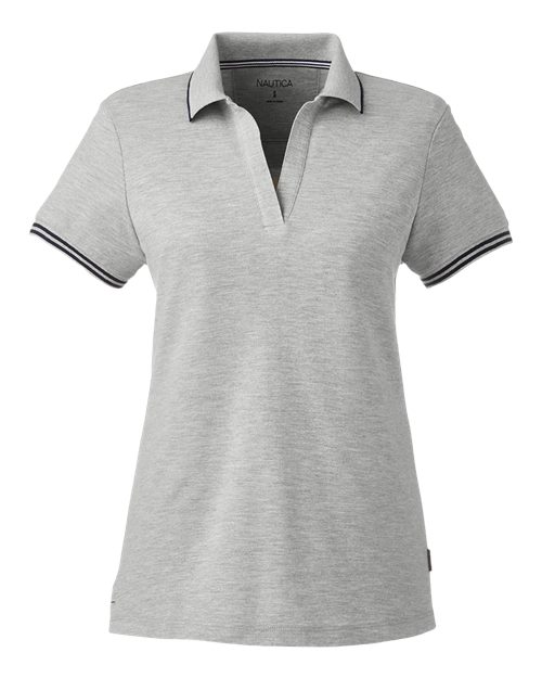 Nautica N17168 Ladies' Deck Polo #color_OXFORD