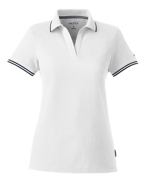 Nautica N17168 Ladies' Deck Polo #color_WHITE