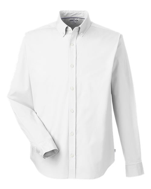 Nautica N17170 Men's Staysail Shirt #color_WHITE