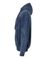 Dyenomite 854MW Premium Fleece Mineral Wash Hooded Sweatshirt #color_Midnight