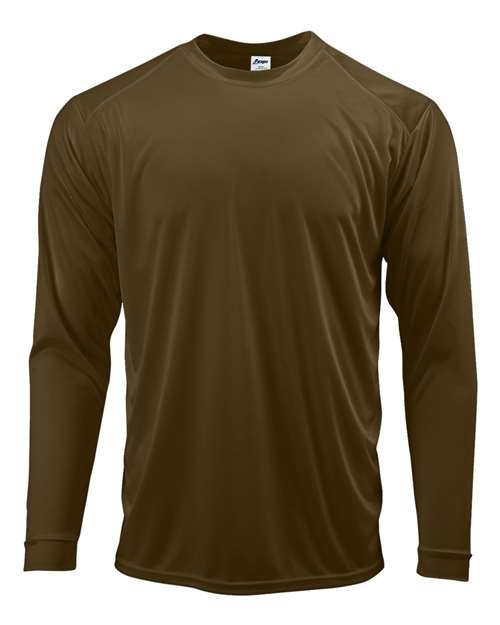 Paragon 210 Long Islander Performance Long Sleeve T-Shirt #color_Coyote Brown