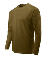 Paragon 210 Long Islander Performance Long Sleeve T-Shirt #color_Woodland Brown