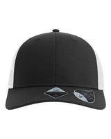 Atlantis Headwear BRYCE Sustainable Trucker Cap #color_Black/ White