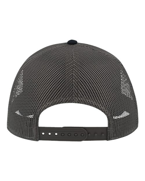 Atlantis Headwear RAPPER Sustainable Canvas Cap #color_Navy/ Dark Grey