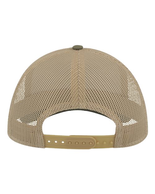 Atlantis Headwear RAPPER Sustainable Canvas Cap #color_Olive Green/ Khaki
