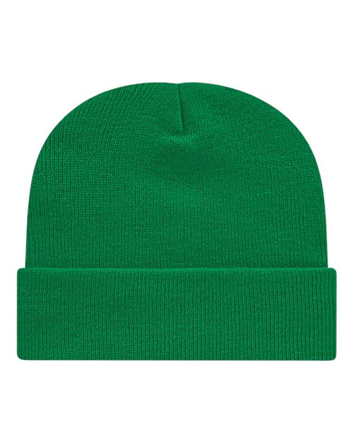 "CAP AMERICA TKN24 USA-Made 12" Cuffed Beanie #color_True Kelly Green"